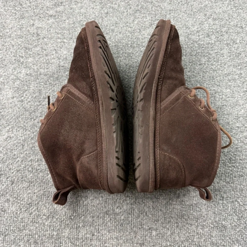 UGG Neumel Chocolate Brown Suede Lace Up Chukka Boots Mens 10
